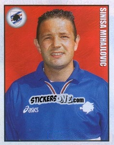 Figurina Sinisa Mihajlovic - Calcio 1997-1998 - Merlin