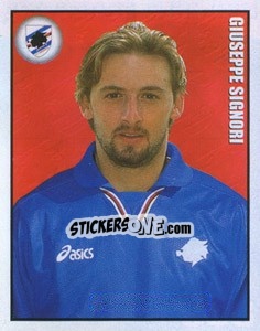 Sticker Giuseppe Signori - Calcio 1997-1998 - Merlin