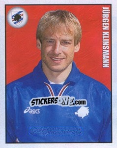 Figurina Jurgen Klinsmann - Calcio 1997-1998 - Merlin