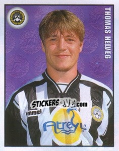 Sticker Thomas Helveg - Calcio 1997-1998 n. 377 - Merlin