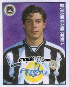 Figurina Giuliano Giannichedda - Calcio 1997-1998 - Merlin