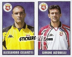 Figurina Cesaretti / altobelli - Calcio 1997-1998 - Merlin