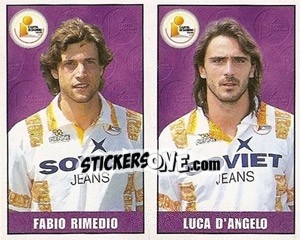 Figurina Rimedio / d'Angelo - Calcio 1997-1998 - Merlin