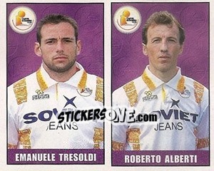 Sticker Emanuele Tresoldi / Roberto Alberti - Calcio 1997-1998 n. 437 - Merlin