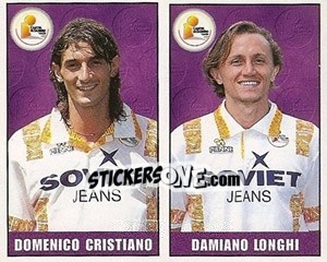 Figurina Domenico Cristiano / Damiano Longhi - Calcio 1997-1998 - Merlin