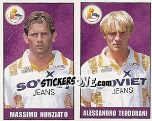 Sticker Nunziato / Teodorani - Calcio 1997-1998 - Merlin