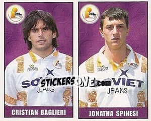 Sticker Cristian Baglieri / Jonatha Spinesi - Calcio 1997-1998 n. 440 - Merlin