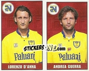 Sticker Lorenzo D'Anna / Andrea Guerra - Calcio 1997-1998 n. 444 - Merlin