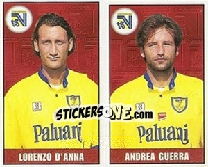 Figurina Lorenzo D'Anna / Andrea Guerra - Calcio 1997-1998 - Merlin