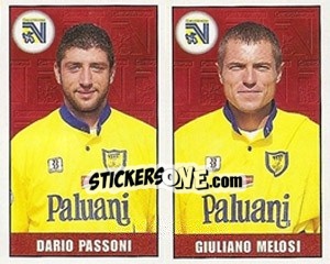 Figurina Dario Passoni / Giuliano Melosi - Calcio 1997-1998 - Merlin