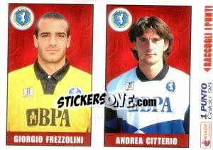 Sticker Frezzolini / Citterio - Calcio 1997-1998 - Merlin