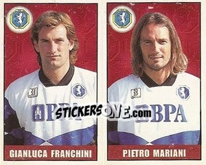 Figurina Gianluca Franchini / Pietro Mariani - Calcio 1997-1998 - Merlin