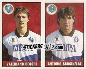 Sticker Recchi / Sarcinella - Calcio 1997-1998 n. 453 - Merlin