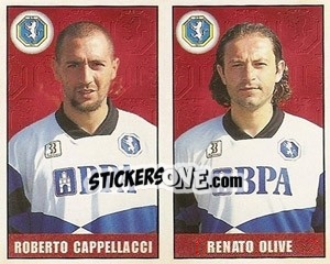 Figurina Cappellacci / Olive - Calcio 1997-1998 - Merlin