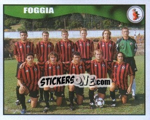 Figurina Foggia team - Calcio 1997-1998 - Merlin