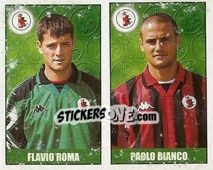 Figurina Flavio Roma / Paolo Bianco - Calcio 1997-1998 - Merlin