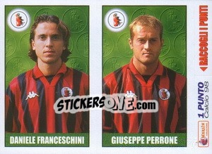 Sticker Franceschini / Perrone - Calcio 1997-1998 n. 462 - Merlin