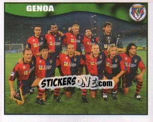 Sticker Genoa team - Calcio 1997-1998 n. 466 - Merlin