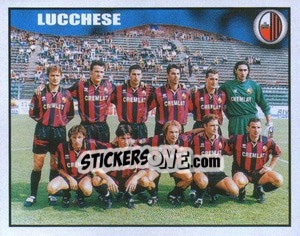 Figurina Lucchese team - Calcio 1997-1998 - Merlin