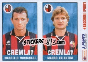 Sticker Montanari / Valentini - Calcio 1997-1998 - Merlin