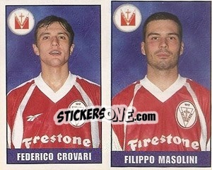 Sticker Crovari / Masolini - Calcio 1997-1998 n. 485 - Merlin