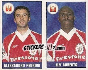 Sticker Pedroni / Roberts - Calcio 1997-1998 n. 488 - Merlin