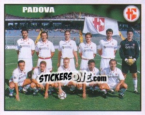 Figurina Padova team - Calcio 1997-1998 - Merlin