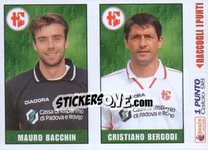 Cromo Bacchin / Bergodi - Calcio 1997-1998 - Merlin