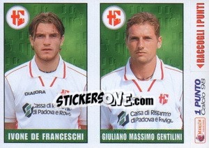 Sticker De Franceschi / gentilini - Calcio 1997-1998 n. 493 - Merlin