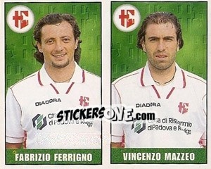 Sticker Ferrigno / Mazzeo - Calcio 1997-1998 n. 494 - Merlin
