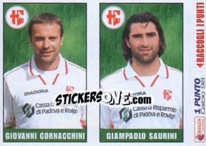 Figurina Cornacchini / Saurini - Calcio 1997-1998 - Merlin