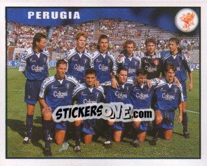 Cromo Perugia team - Calcio 1997-1998 - Merlin
