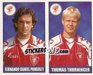 Figurina Pandolfi / Thorninger - Calcio 1997-1998 - Merlin