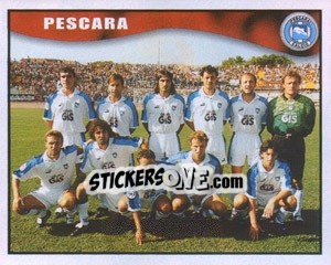 Figurina Pescara team - Calcio 1997-1998 - Merlin