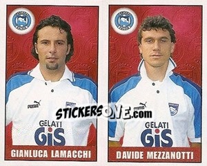 Figurina Lamacchi / Mezzanotti - Calcio 1997-1998 - Merlin