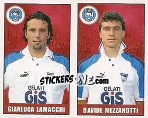 Sticker Lamacchi / Mezzanotti - Calcio 1997-1998 n. 508 - Merlin