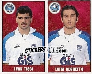 Cromo Tisci / Beghetto - Calcio 1997-1998 - Merlin