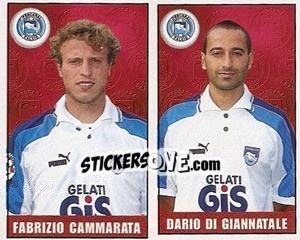 Sticker Cammarata / giannatale - Calcio 1997-1998 - Merlin