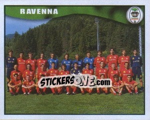 Figurina Ravenna team - Calcio 1997-1998 - Merlin