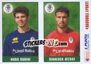 Sticker Rubini / Atzori - Calcio 1997-1998 - Merlin