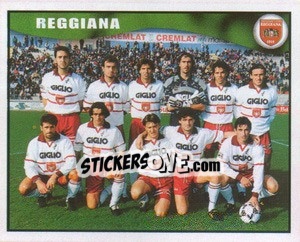 Figurina Reggiana team - Calcio 1997-1998 - Merlin