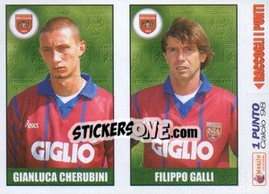 Sticker Cherubini / Galli - Calcio 1997-1998 n. 524 - Merlin