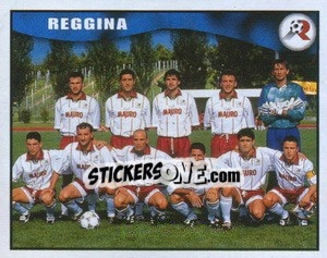 Cromo Reggina team - Calcio 1997-1998 - Merlin