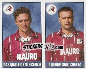 Cromo De Vicenzo / Giacchetta - Calcio 1997-1998 - Merlin