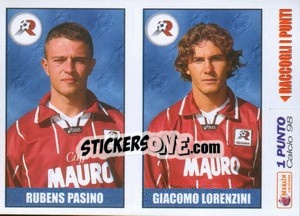 Figurina Pasino / Lorenzini - Calcio 1997-1998 - Merlin