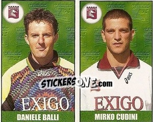 Sticker Balli / Cudini - Calcio 1997-1998 - Merlin