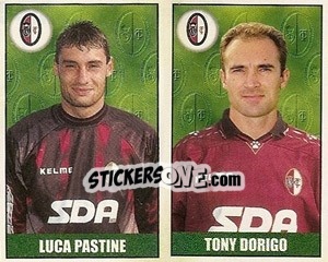 Sticker Pastine / Dorigo - Calcio 1997-1998 n. 547 - Merlin