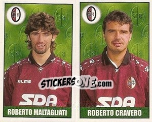 Sticker Maltagliati / Cravero - Calcio 1997-1998 n. 548 - Merlin