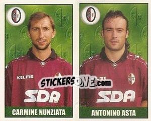 Sticker Nunziata / Asta - Calcio 1997-1998 - Merlin
