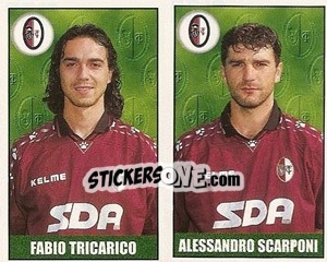 Sticker Tricarico / Scarponi - Calcio 1997-1998 n. 551 - Merlin